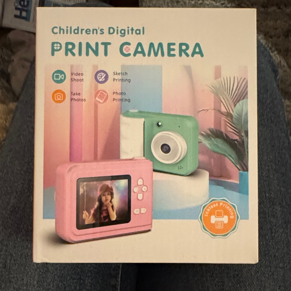 Children's Digital Print Camera - Pink